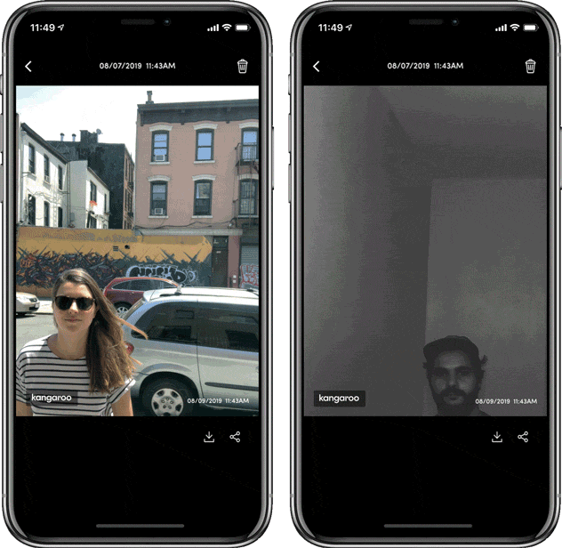 Kangaroo Smart photo Doorbell (Includes Indoor Chime ),  Capture Crystal-Clear Photos of Visitors and Packages with