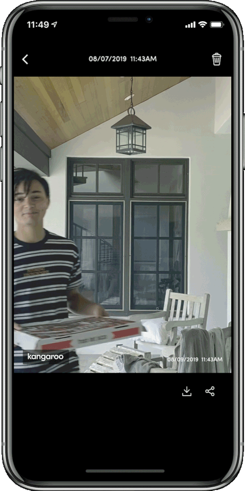 Kangaroo Smart photo Doorbell (Includes Indoor Chime ),  Capture Crystal-Clear Photos of Visitors and Packages with