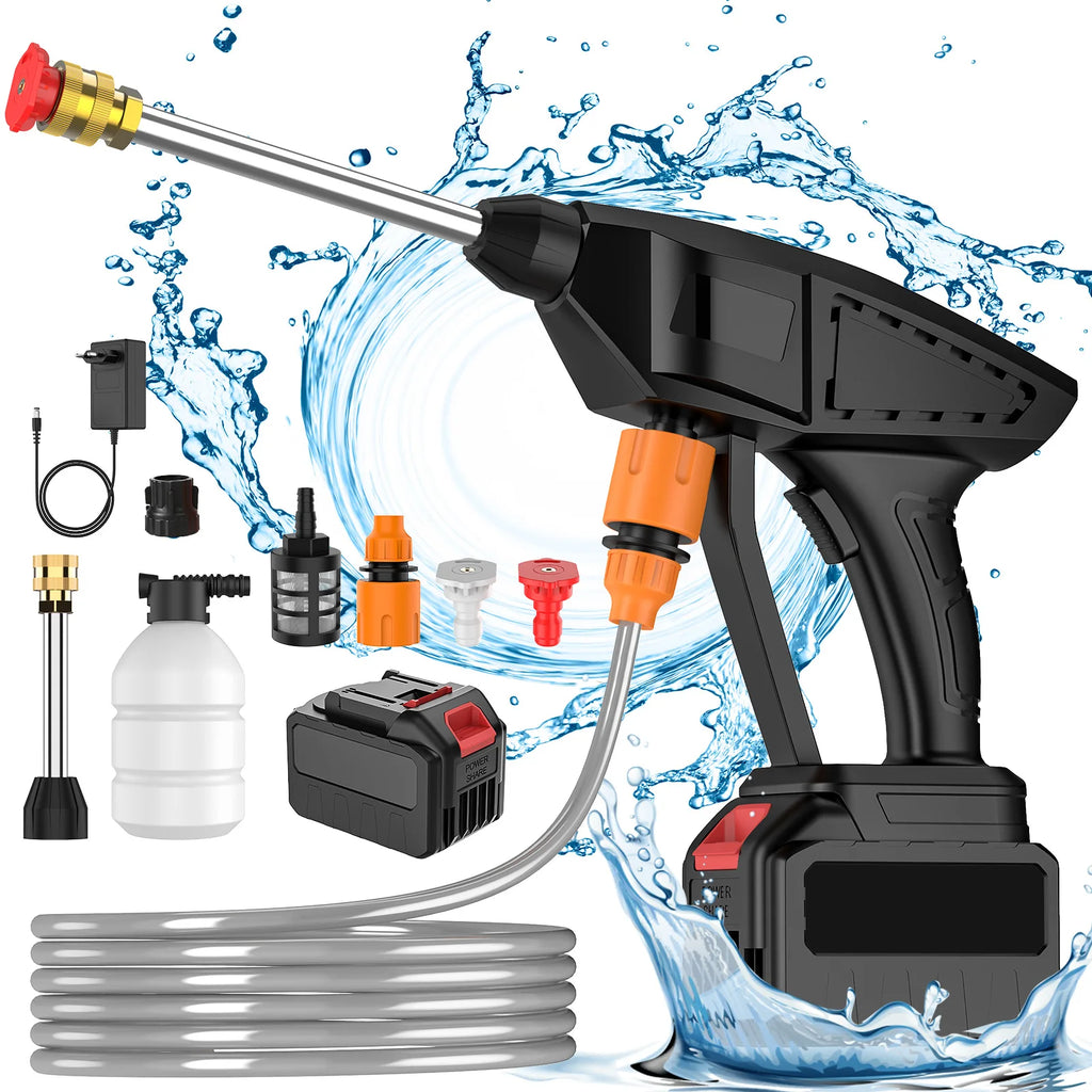 Cordless High Pressure Cleaner Washer Spray Water Gun 50Bar Car Wash Pressure Water Cleaning Machine for Makita 21V Battery Gift