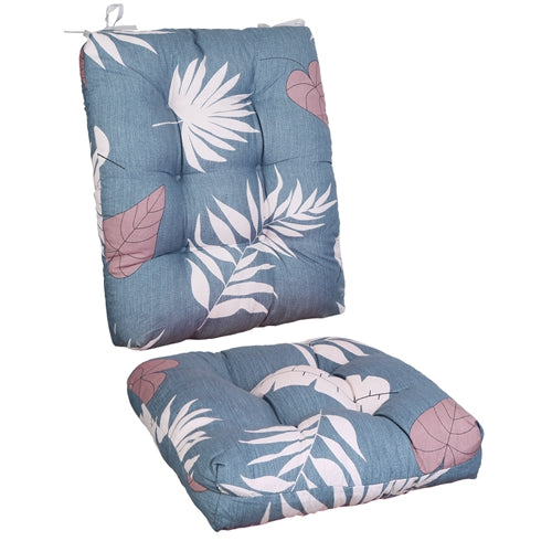 New Home Two-Piece Waterproof Rocking Chair Cushion Set – Includes Upper and Lower Back Seat Cushions with Non-Slip Ties, Oxford Cloth Surface, and Polyester Filling, ideal for Indoor and Outdoor Use