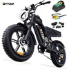 US Free Shipping F6 48V15Ah  20 Inch EBike Fatbike Fat Tire Electric Dirt Mountain E Bike Electric Bicycles NFC  Fast Shipping