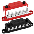 High Quality 12V 275A Nickel Bus Bar 275A Nickel Plated Brass Terminal Block Copper Battery Power  Bus Bar Connectors