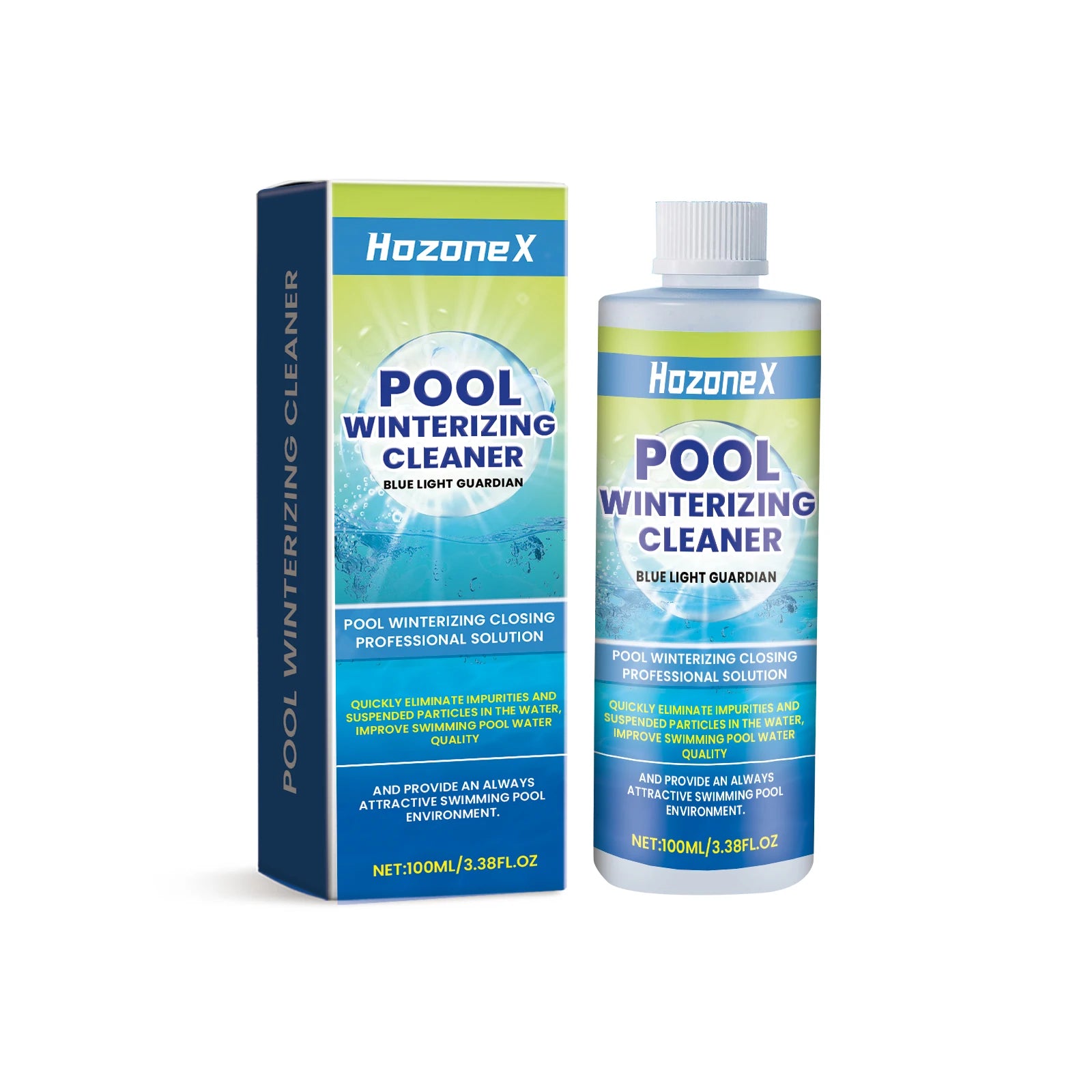 HozoneX Water Clarifying Agent for Family Public Outdoor Swimming Pools Enhances Water Quality Pool Filters Product