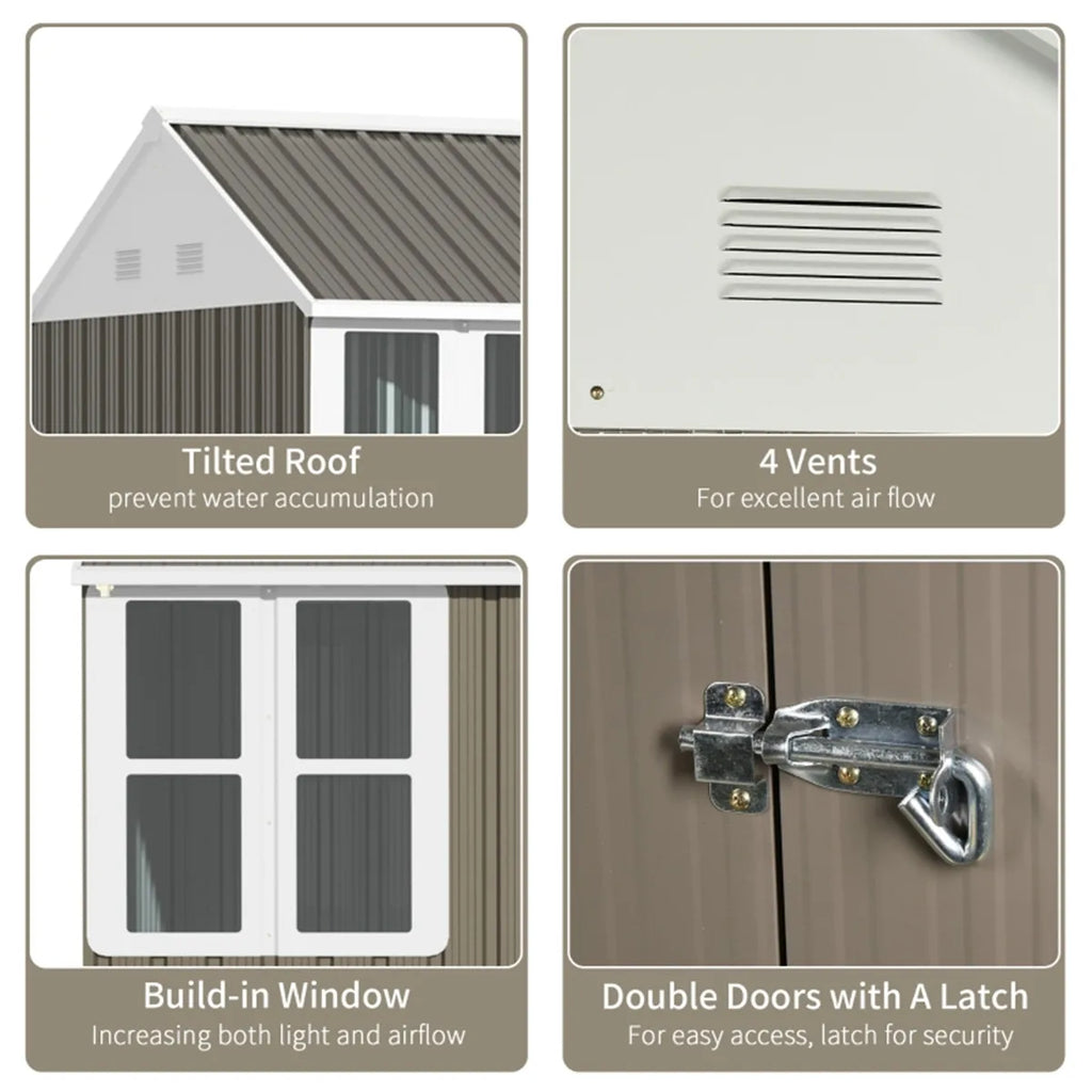 Garden Shed Outdoor Furniture Gray