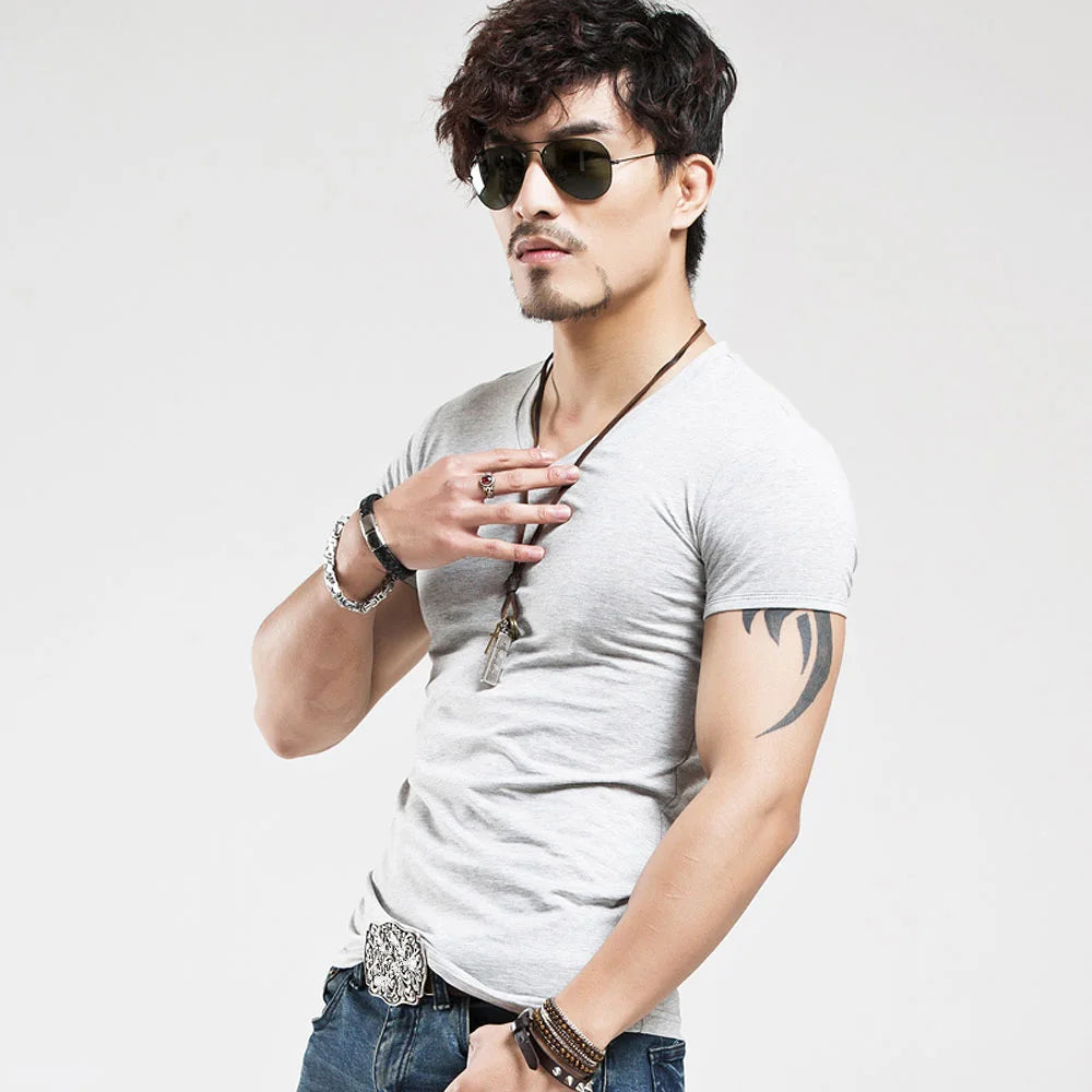 2026 MRMT Brand New Men T Shirt 10 colors Fitness Mens T-shirts V neck Man T-shirt For Male Clothing Tshirts S-5XL Tops Tees