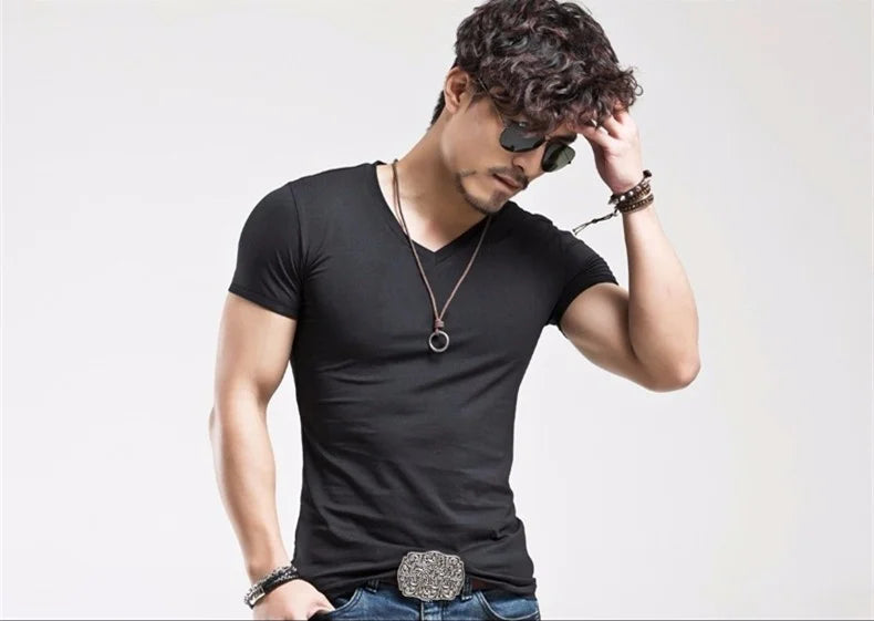 2026 MRMT Brand New Men T Shirt 10 colors Fitness Mens T-shirts V neck Man T-shirt For Male Clothing Tshirts S-5XL Tops Tees