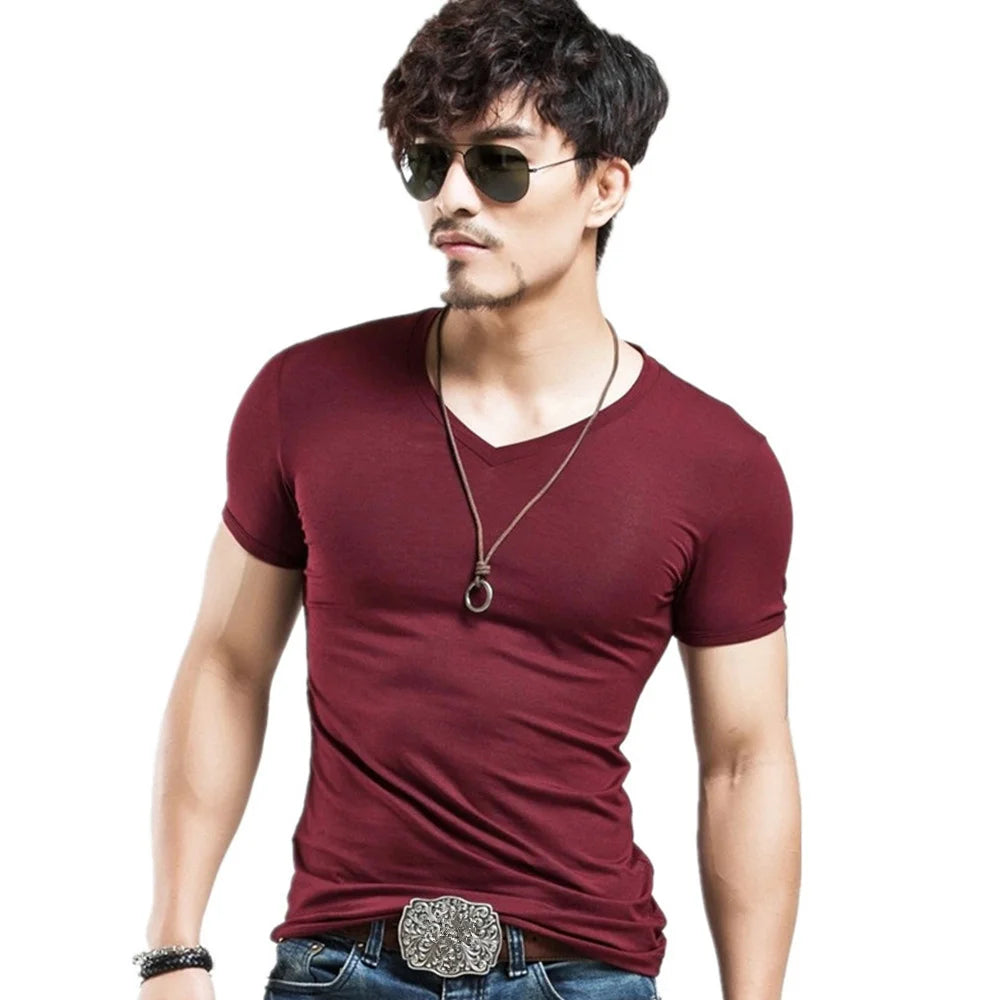 2026 MRMT Brand New Men T Shirt 10 colors Fitness Mens T-shirts V neck Man T-shirt For Male Clothing Tshirts S-5XL Tops Tees