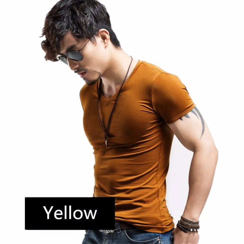 2026 MRMT Brand New Men T Shirt 10 colors Fitness Mens T-shirts V neck Man T-shirt For Male Clothing Tshirts S-5XL Tops Tees
