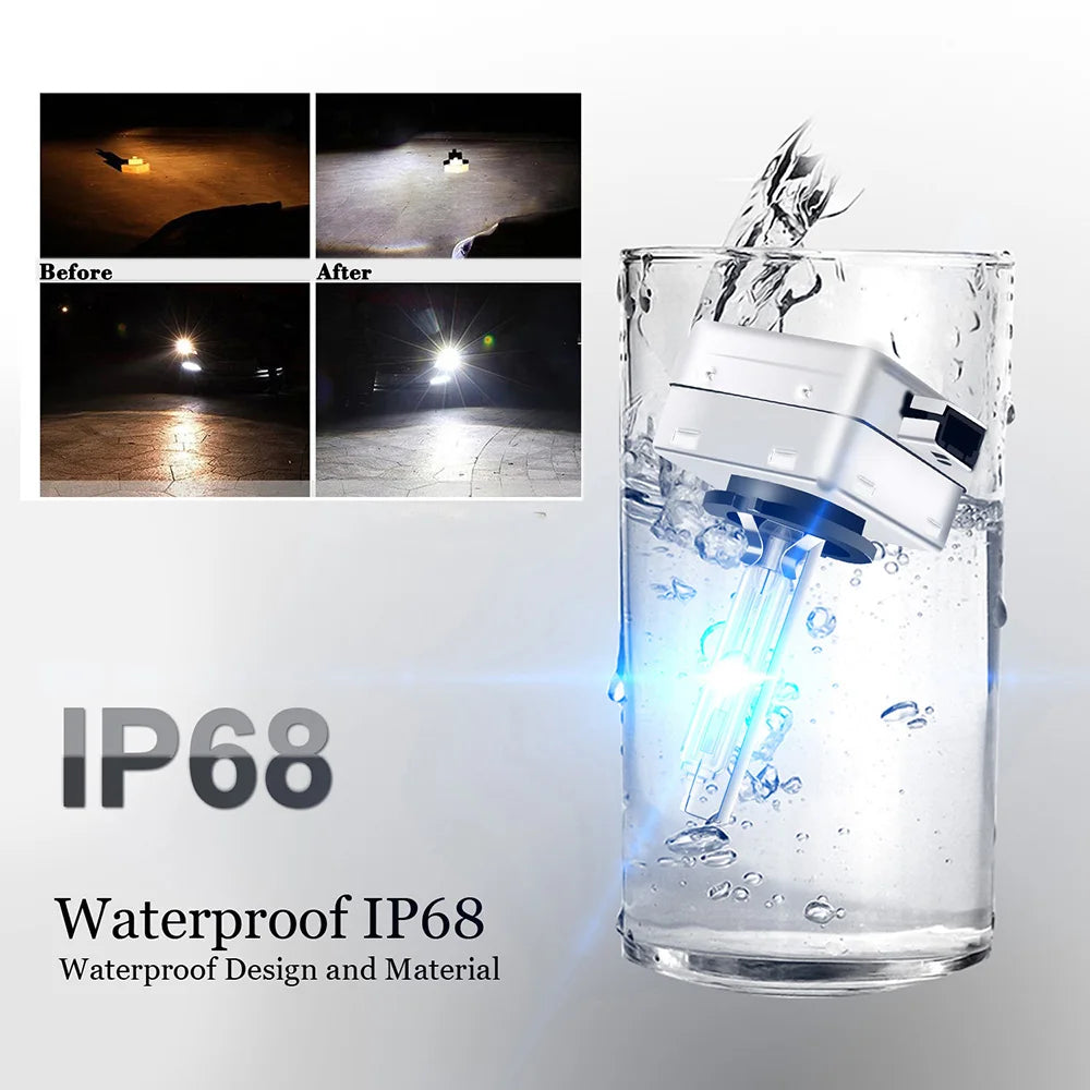 CSGJMY 2pcs D1S D2S D3S D4S HID Bulbs CBI HID xenon headlight light bulb D1R D2R D3R D4R headlamp 4300K 5000K 6000K 8000K 10000K
