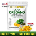 OEM/ODM Private Label US Stock Free Shipping Dropshipping Oregano Oil & Black Seed Oil Softgels for Health Brands