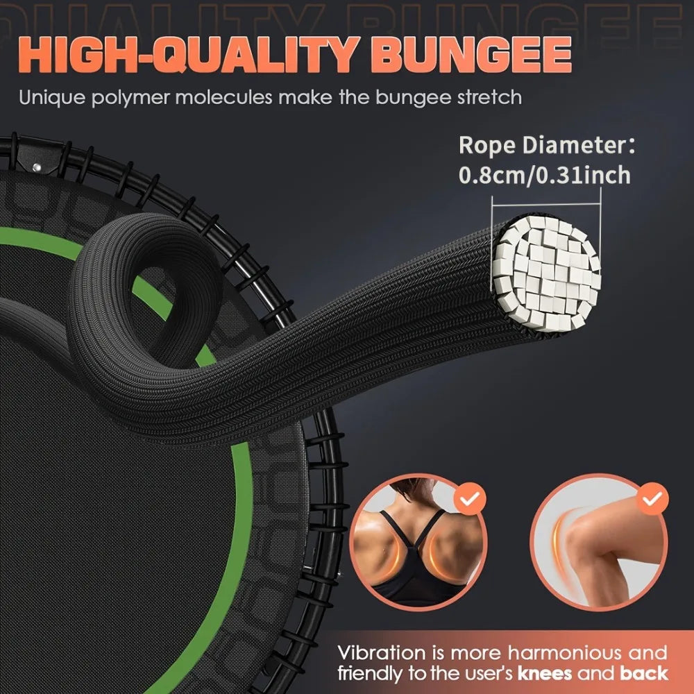 Fitness Trampoline USA Stock Free Shipping 661 Lbs Home Garden 40 Inch Mini Exercise Trampoline
