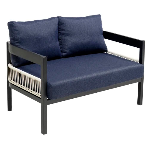 Multi-person Outdoor Iron Sofa  with a Table,  Decoration Waterproof Rust-proof Suitable for Garden