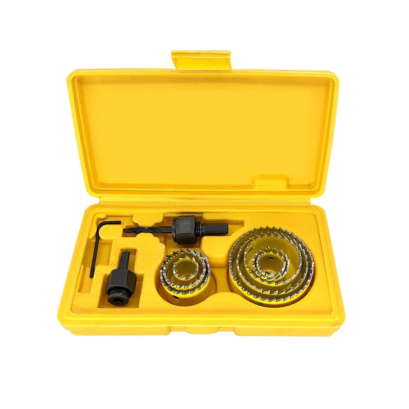 11pcs/set Hole Saw Cutting Set Kit Tools 19-64mm with Case for thin wooden board