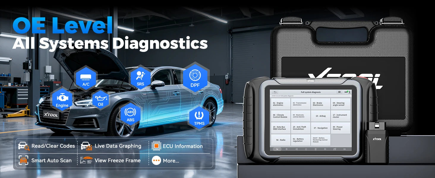 XTOOL D8W BT OBD2 Diagnostic Tool ECU Coding Bluetooth Automotive Scanner VAG Guided Topology Map with 42+ Reset CAN FD DOIP FCA