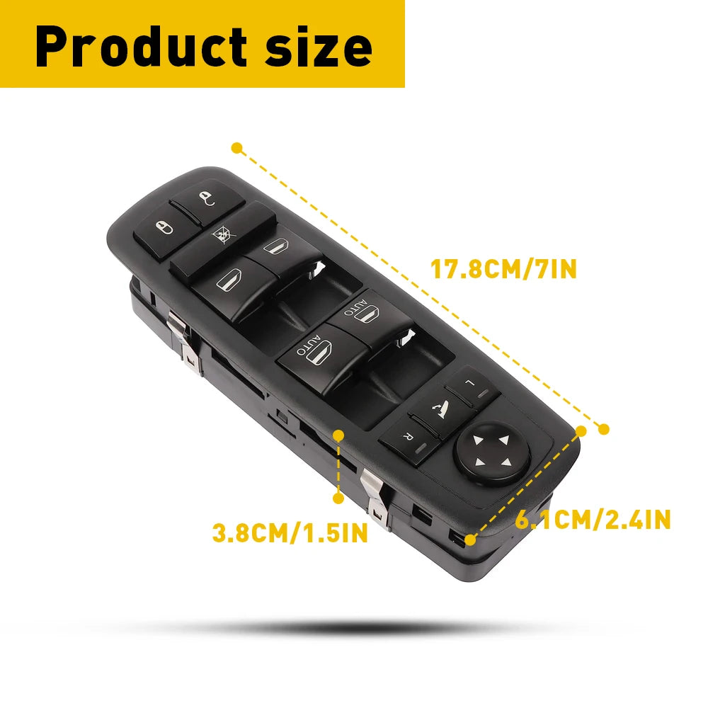 Power Window Control Door Switch For 2014 2015 2016 Ram 1500 2500 3500 68212784AA 14932433 Driver Side or Passenger Side