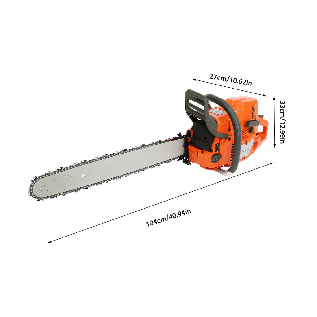 Gas Chainsaw with 24 inch Guide Bar,Gasoline Powered Chain Saw 2-Cycle 72cc/65cc Gasoline Power Chain Saws 3.9KW/3.4KW