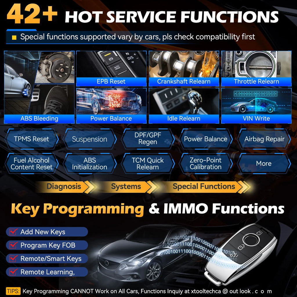 XTOOL D8W BT OBD2 Diagnostic Tool ECU Coding Bluetooth Automotive Scanner VAG Guided Topology Map with 42+ Reset CAN FD DOIP FCA