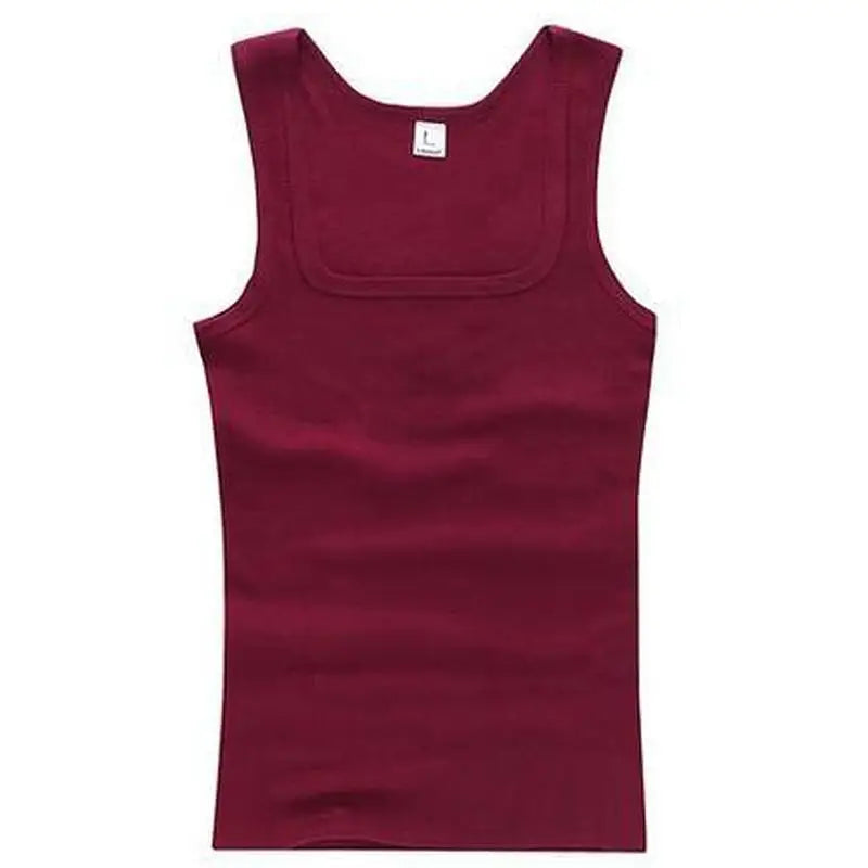 New Men's Summer Pure Cotton Vest Sports Fitness Sleeveless Tank Top Solid Muscle Vest Basic O-neck Bodybuilding Vest Tops