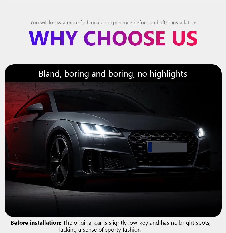 LED Car Hood Atmosphere Lght Strip Waterproof Auto Exterior Decoration Lighting Decorative Headlights Ambient Lamp 12V Universal