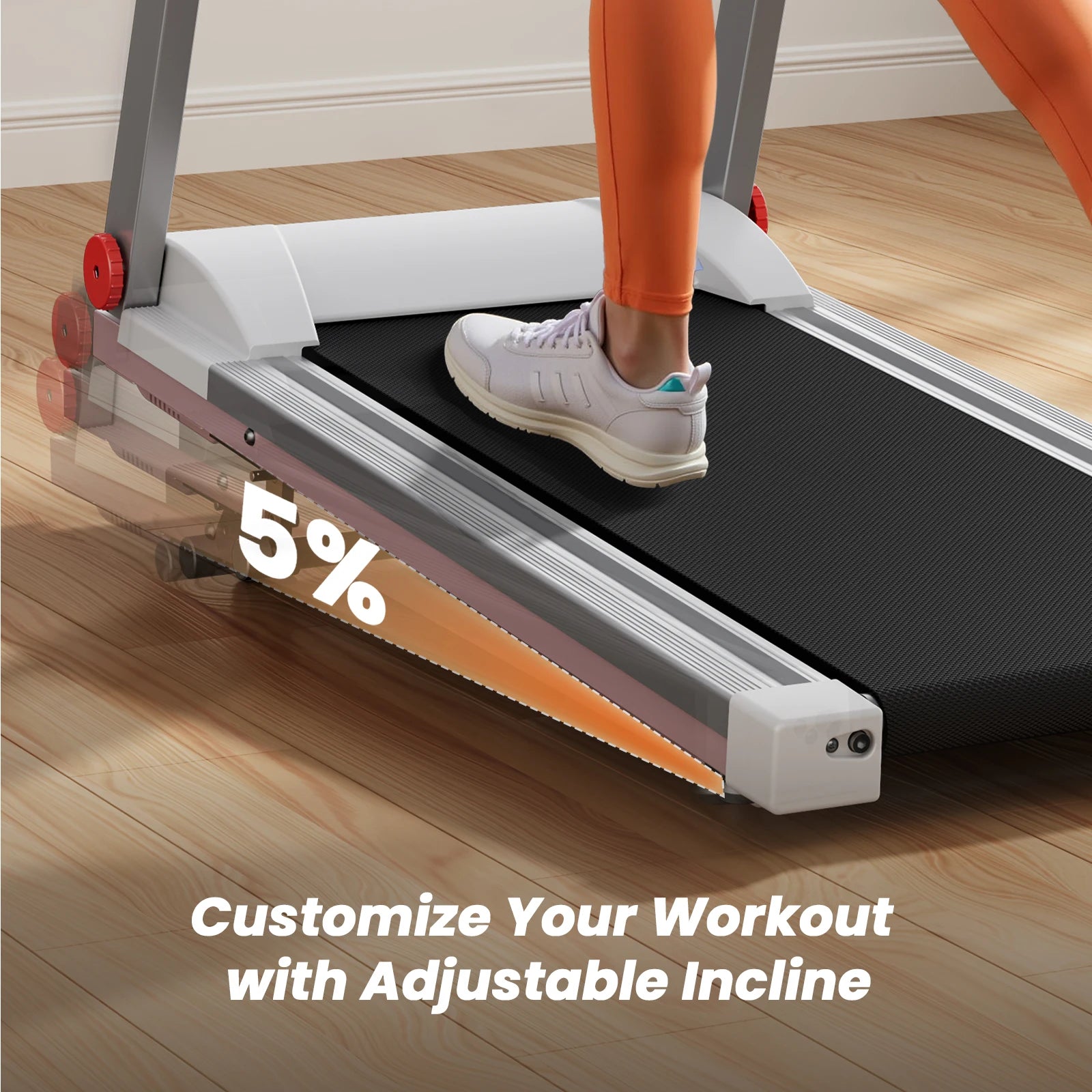 4in1 Treadmills for Home with Incline Foldable Handles Treadmill 300LBS Capacity 3.0HP 7.5MPH Folding Running Treadmill Exercise