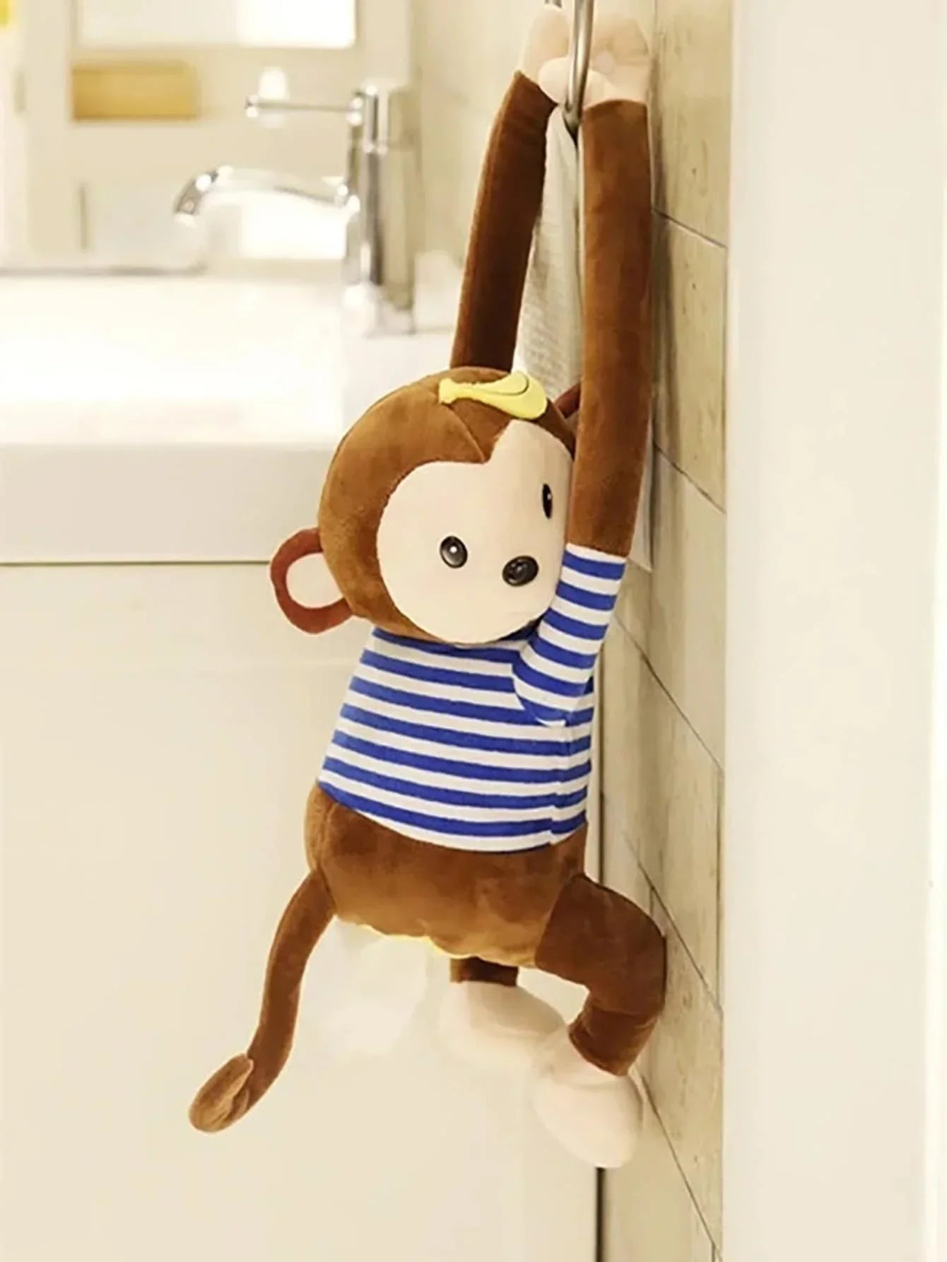 Creative monkey shaped car tissue box
