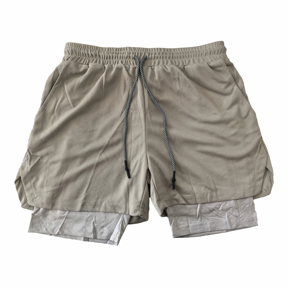 Men's Multi Pocket Shorts Fitness Shorts Casual Beach Sports Lined Skinny Shorts Everyday Style Mesh Camouflage Running Shorts