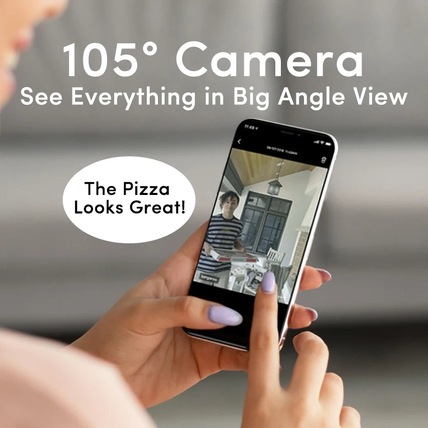 Kangaroo Smart photo Doorbell (Includes Indoor Chime ),  Capture Crystal-Clear Photos of Visitors and Packages with