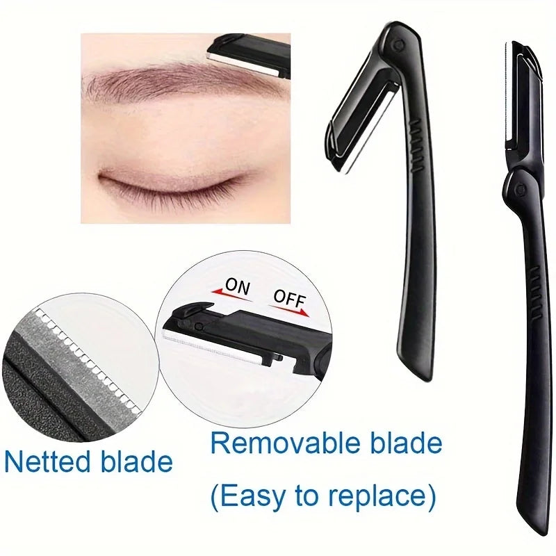 3pcs Set Eyebrow Kit For Women And Men Stainless Steel Eyebrow Grooming Set Including Eyebrow Comb Scissor, Eyebrow Trimmer Tool