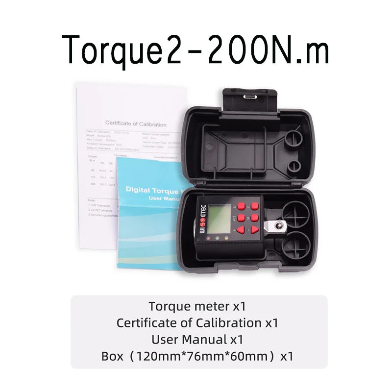Cordless Electric Impact Wrench Installing Torque Meter Brushless Lithium Battery Car Repair Torque Display Track Accessory Box