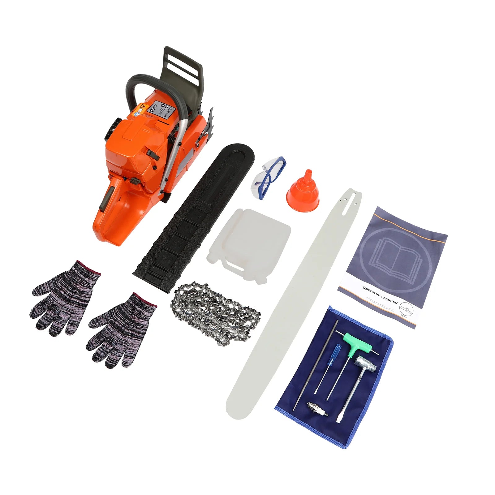 Gas Chainsaw with 24 inch Guide Bar,Gasoline Powered Chain Saw 2-Cycle 72cc/65cc Gasoline Power Chain Saws 3.9KW/3.4KW