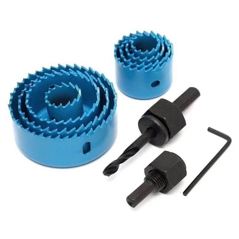 11pcs/set Hole Saw Cutting Set Kit Tools 19-64mm with Case for thin wooden board