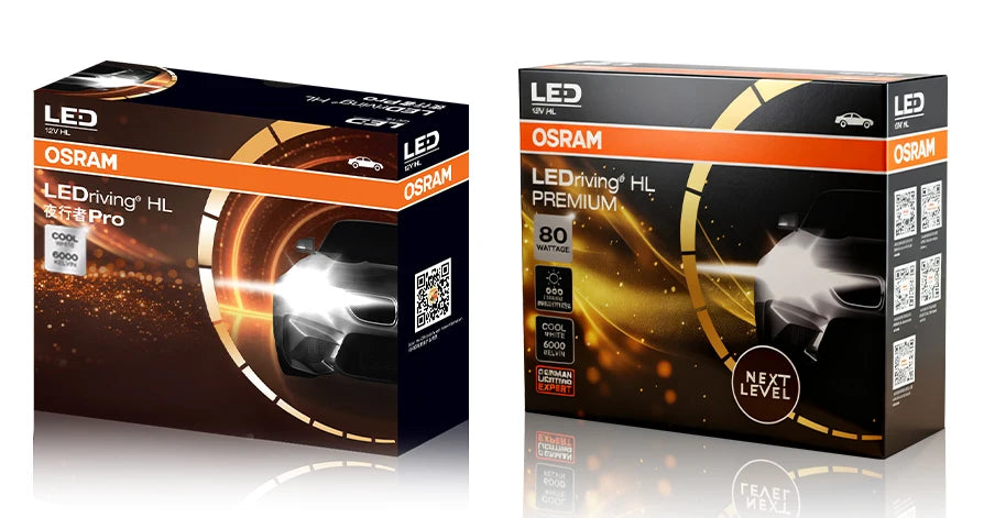 OSRAM Original H7 H4 Led Car Headlight Bulb 9012 HIR2 Lamp HB2 9003 9005 9006 HB4 HB3 H11 H8 Fog Lights 6000K White With Ballast