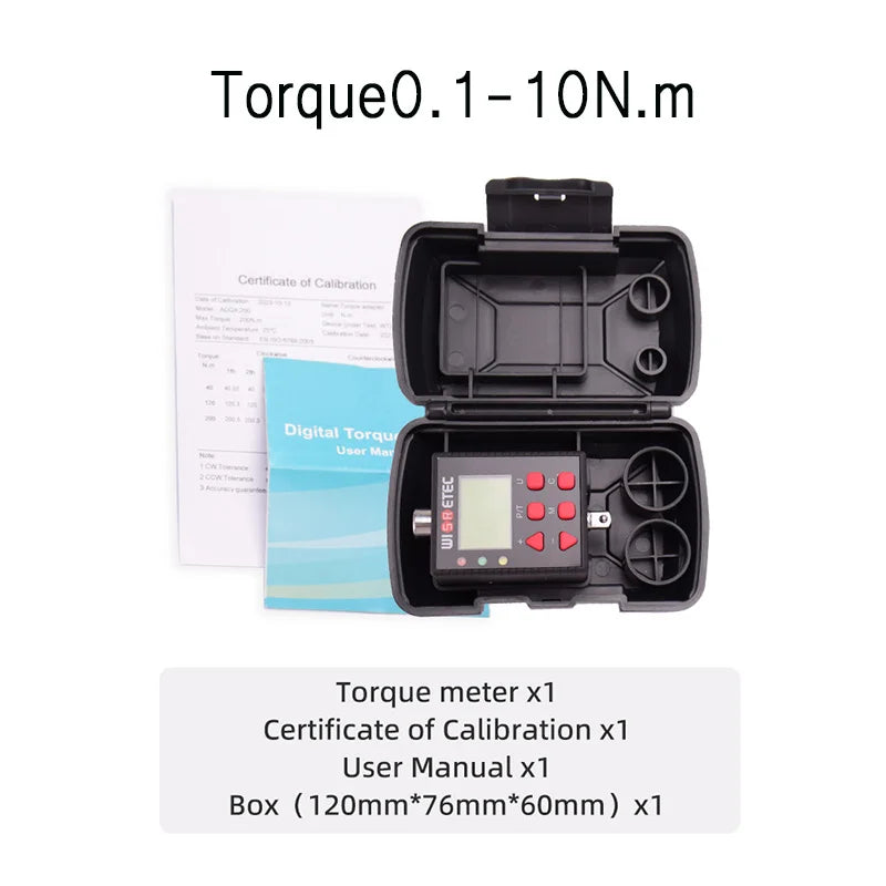 Cordless Electric Impact Wrench Installing Torque Meter Brushless Lithium Battery Car Repair Torque Display Track Accessory Box