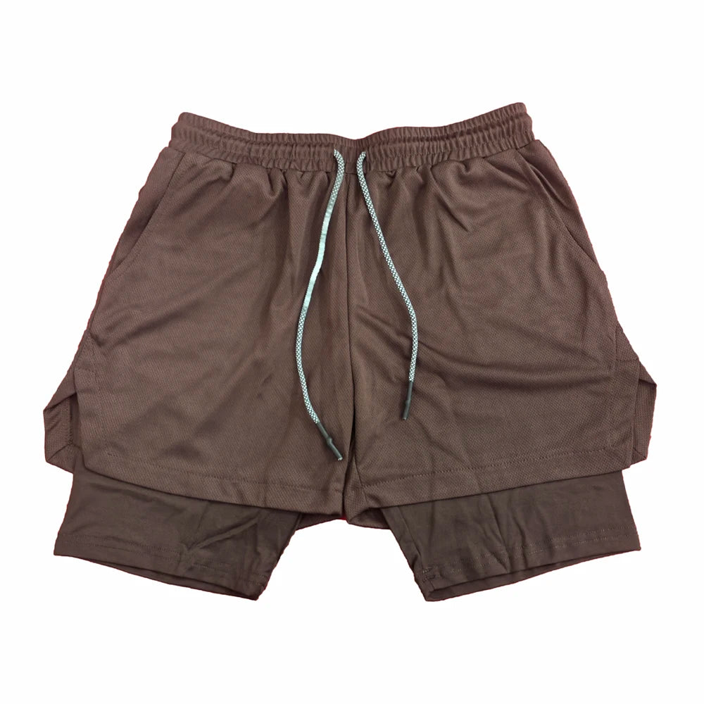 Men's Multi Pocket Shorts Fitness Shorts Casual Beach Sports Lined Skinny Shorts Everyday Style Mesh Camouflage Running Shorts