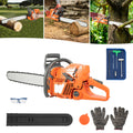 Gas Chainsaw with 24 inch Guide Bar,Gasoline Powered Chain Saw 2-Cycle 72cc/65cc Gasoline Power Chain Saws 3.9KW/3.4KW