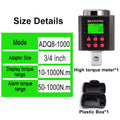 Cordless Electric Impact Wrench Installing Torque Meter Brushless Lithium Battery Car Repair Torque Display Track Accessory Box
