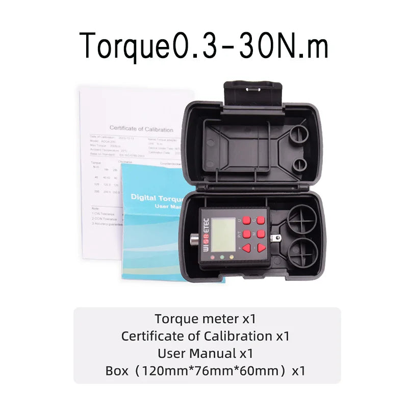 Cordless Electric Impact Wrench Installing Torque Meter Brushless Lithium Battery Car Repair Torque Display Track Accessory Box