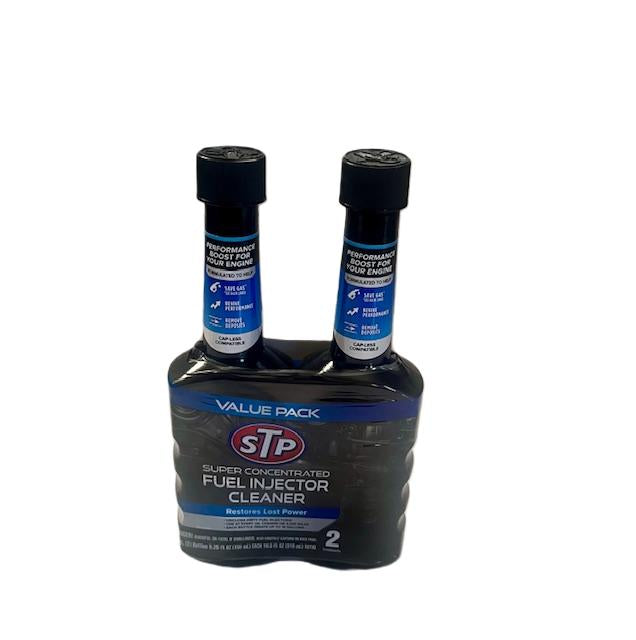 STP Super Concentrate Fuel Injector Cleaner -Value Pack( 2bottles of 5.25 fl oz each)-Boost Engine Performance,Clean Injector carbon  Deposits & Save Fuel