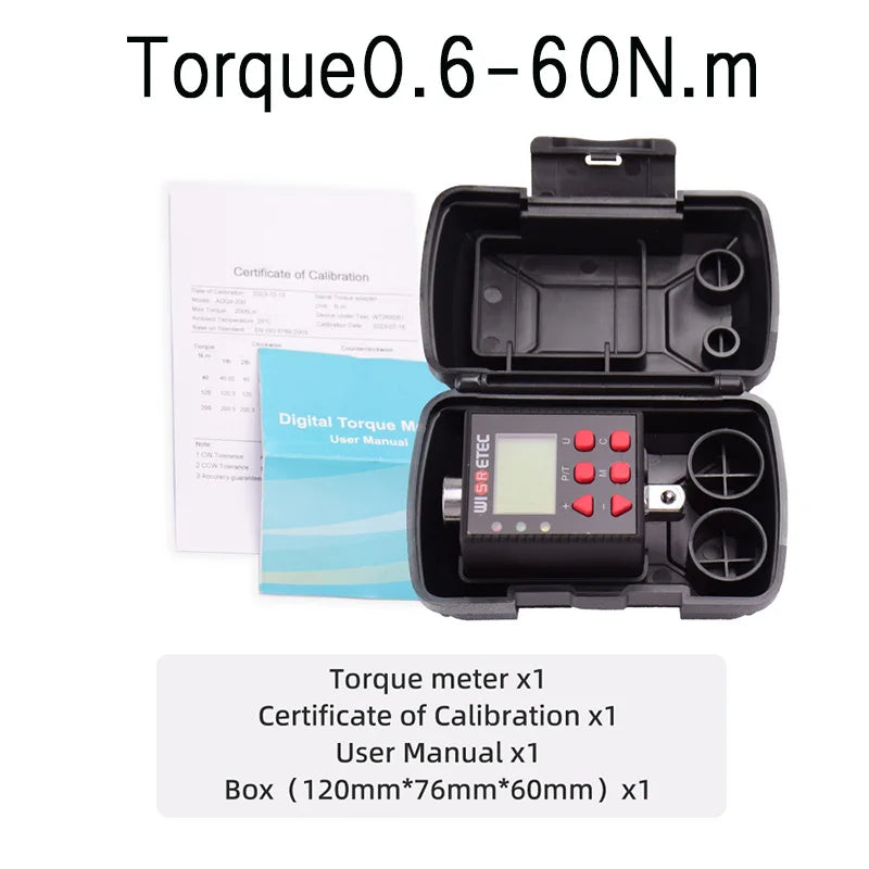 Cordless Electric Impact Wrench Installing Torque Meter Brushless Lithium Battery Car Repair Torque Display Track Accessory Box