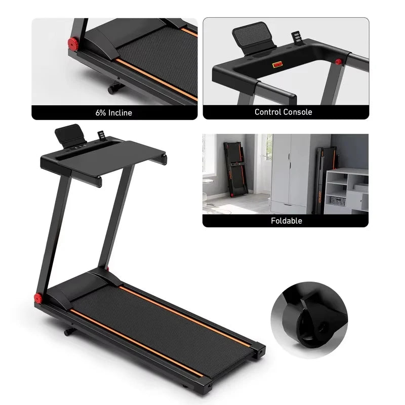 4in1 Treadmills for Home with Incline Foldable Handles Treadmill 300LBS Capacity 3.0HP 7.5MPH Folding Running Treadmill Exercise