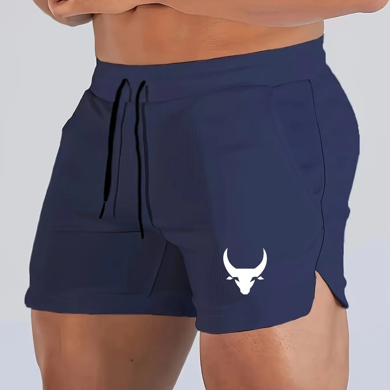 Men's Geometric Pattern Basketball Shorts with Mid Waist Micro Elastic Quick Drying Breathable Sports Pants for Running  Fitness