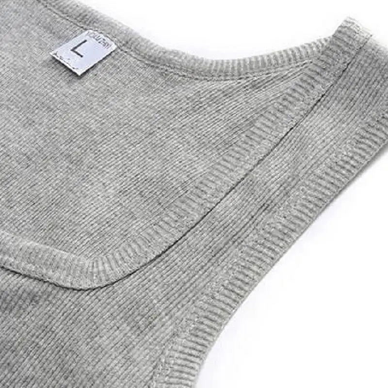 New Men's Summer Pure Cotton Vest Sports Fitness Sleeveless Tank Top Solid Muscle Vest Basic O-neck Bodybuilding Vest Tops