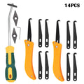 14-Piece Professional Tile Cleaning Kit – Grout, Cement & Slurry Residue Removal Tools