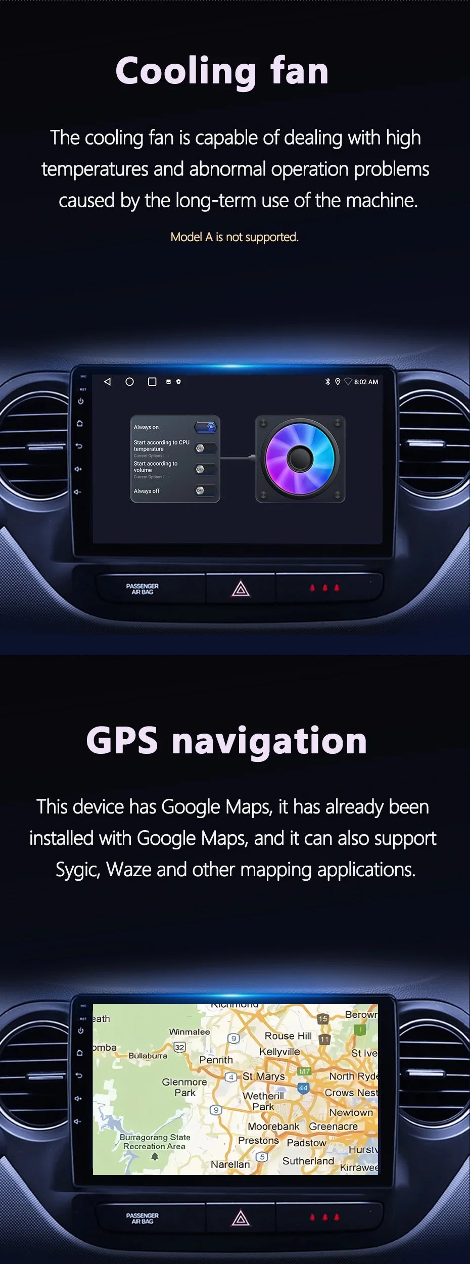 9" LHD DSP Stereo Car Video Player for FORD Mustang  2015-2020 Android 15 Intelligent System GPS Navigation WIFI