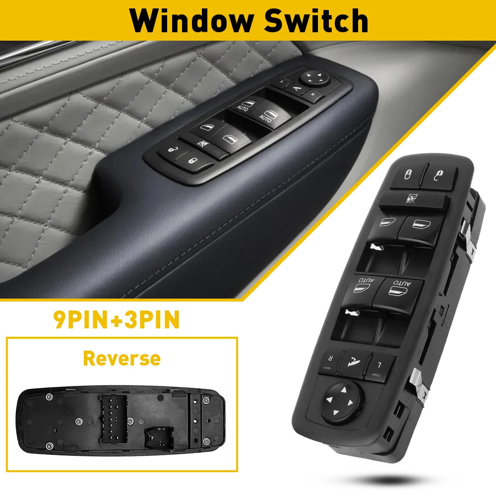 Power Window Control Door Switch For 2014 2015 2016 Ram 1500 2500 3500 68212784AA 14932433 Driver Side or Passenger Side