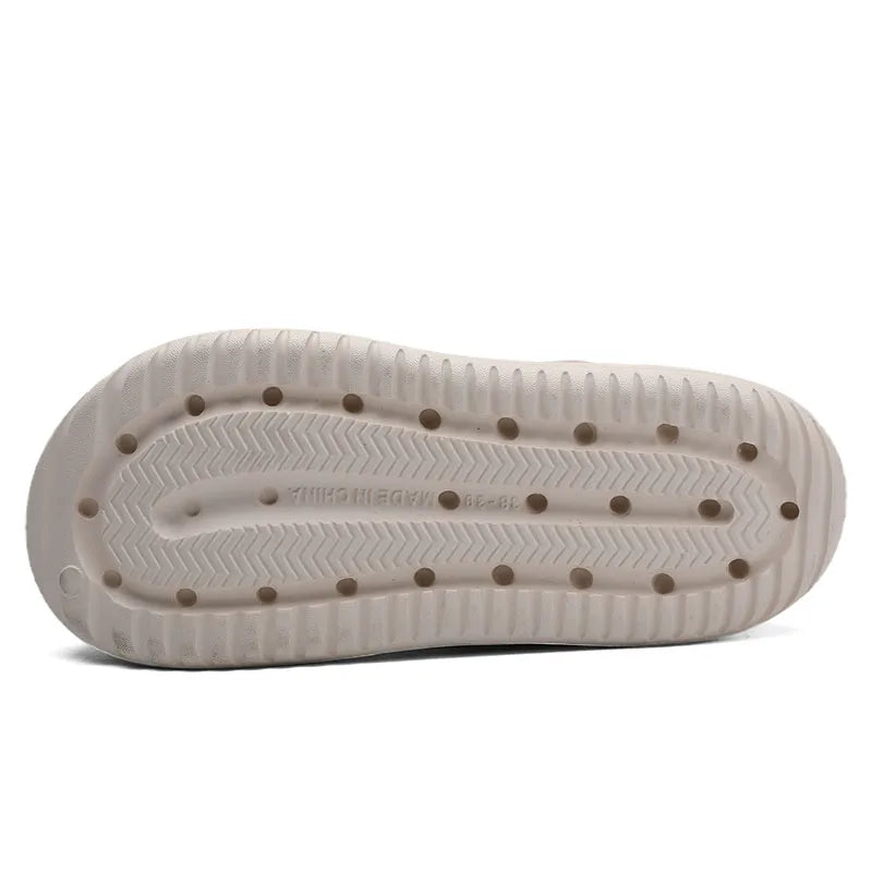 Men's Slippers EVA Hole Mens Mules Non-Slip Slippers thick Soft Platform Slide Fashion Comfortable Men's Sandals Summer Shoes
