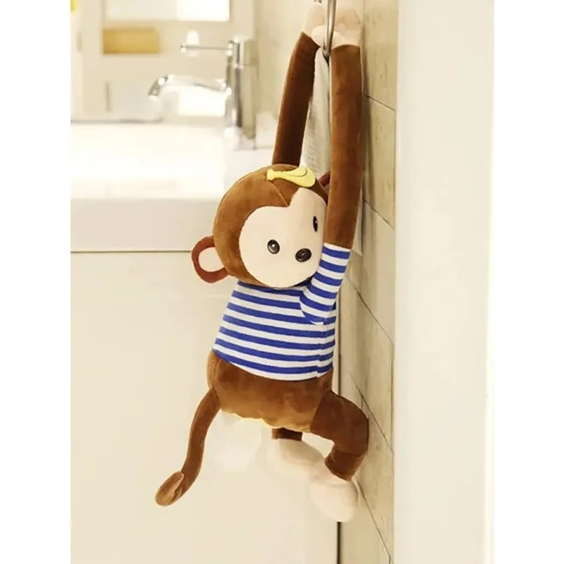 Creative monkey shaped car tissue box