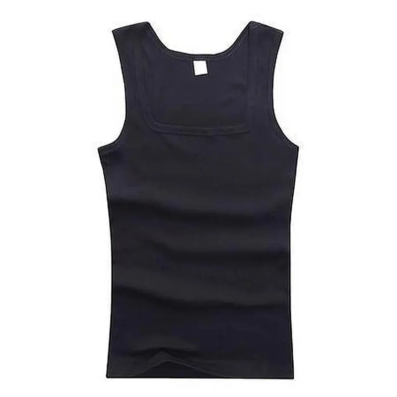 New Men's Summer Pure Cotton Vest Sports Fitness Sleeveless Tank Top Solid Muscle Vest Basic O-neck Bodybuilding Vest Tops