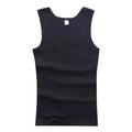 New Men's Summer Pure Cotton Vest Sports Fitness Sleeveless Tank Top Solid Muscle Vest Basic O-neck Bodybuilding Vest Tops