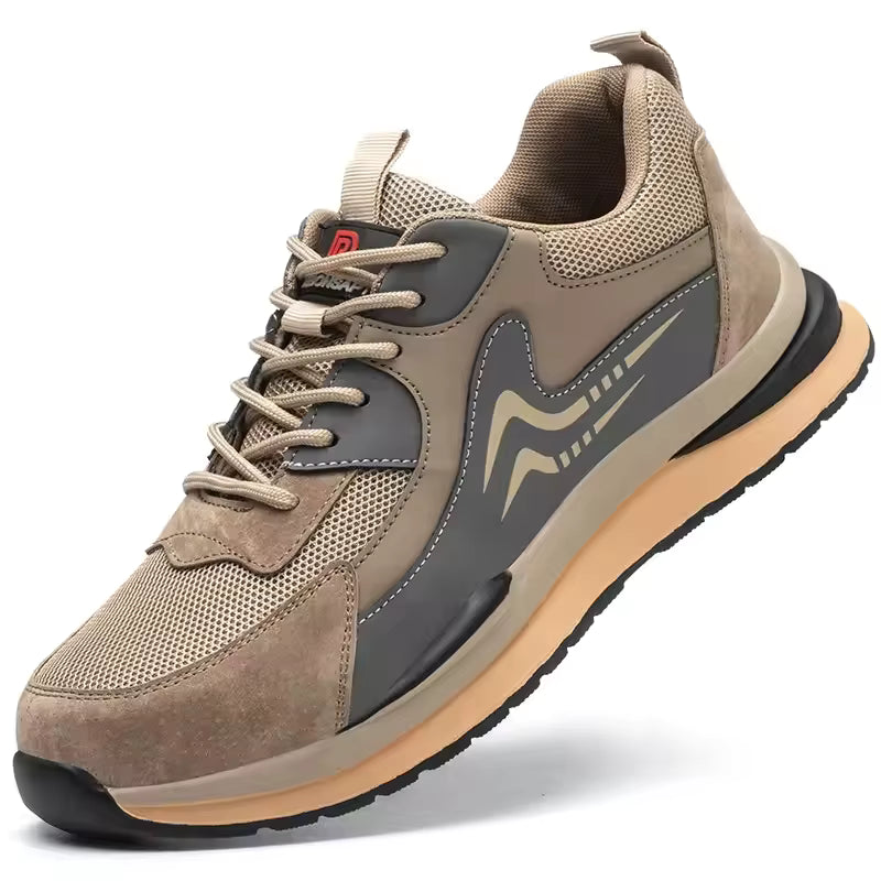 Lightweight Safety Work Shoes – Steel Toe, Puncture-Resistant Kevlar Sole, Anti-Slip & Breathable